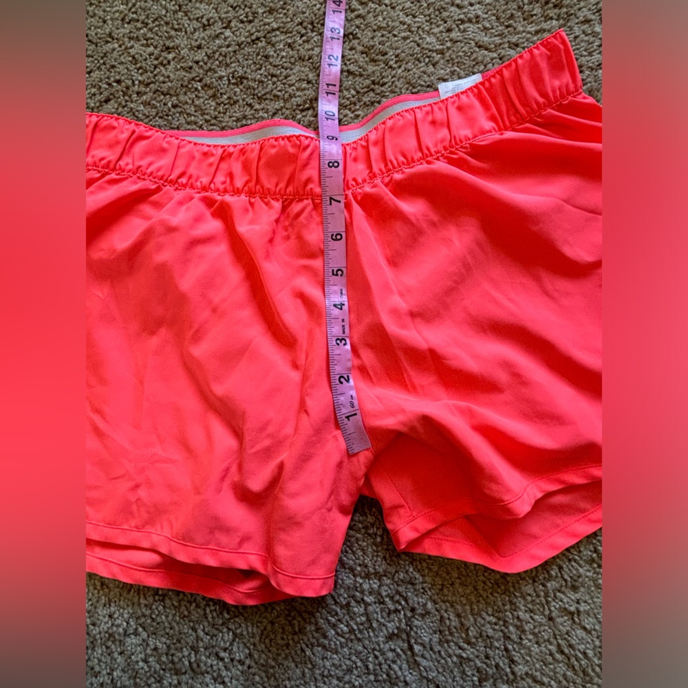 ADIDAS athletic shorts with inner liner | Size Medium | Bright coral - Picture 7 of 12